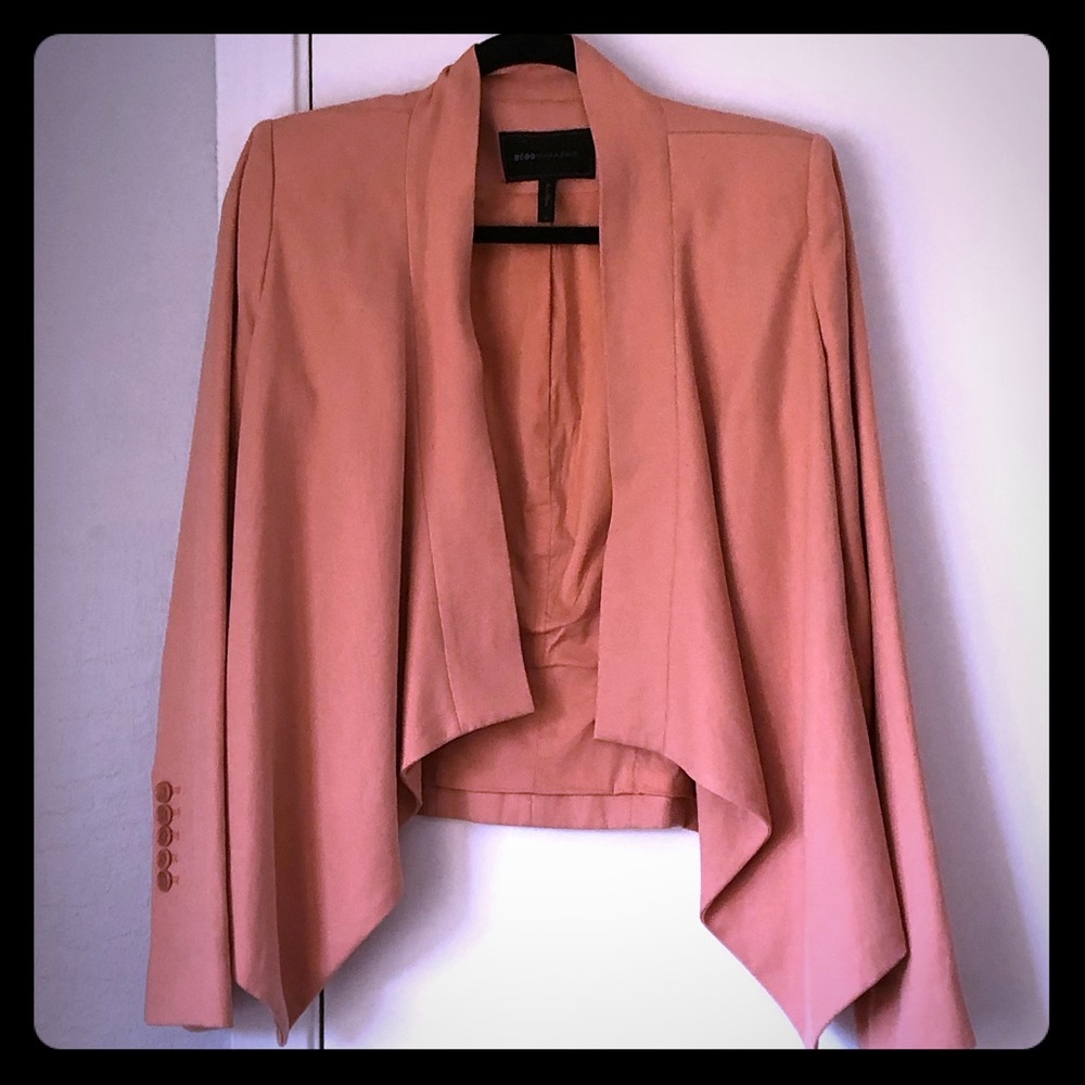 BCBG peach blazer size small